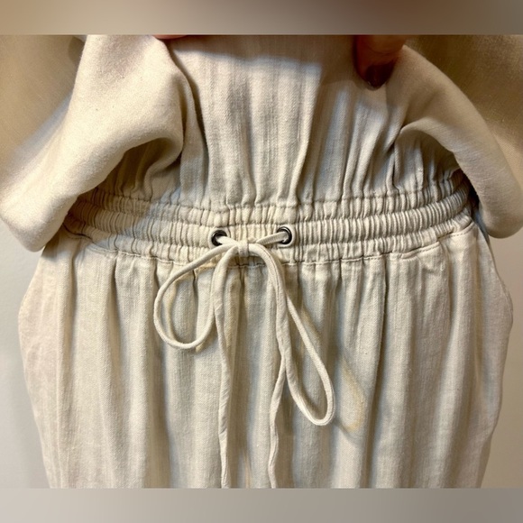Vince Linen Blend Drawstring Waist Dress - Picture 7 of 11